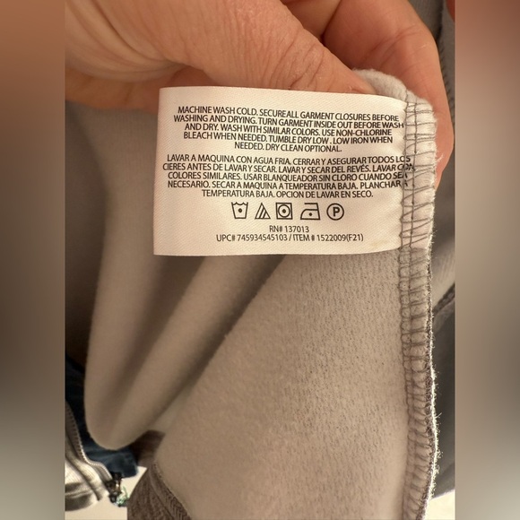 Orvis Mens Bonded Blue Gray Mesh Fleece Full Zip Jacket LG Outdoor Pockets Warm - Picture 7 of 10